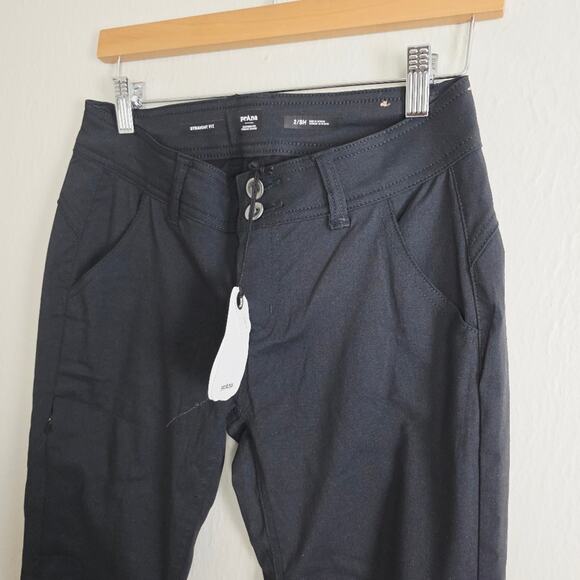 NEW Prana Halle Straight Leg Black Ankle Pant Black - Picture 7 of 14